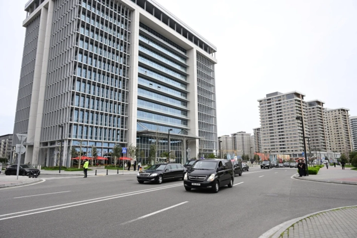 German President Frank-Walter Steinmeier visits Baku White City